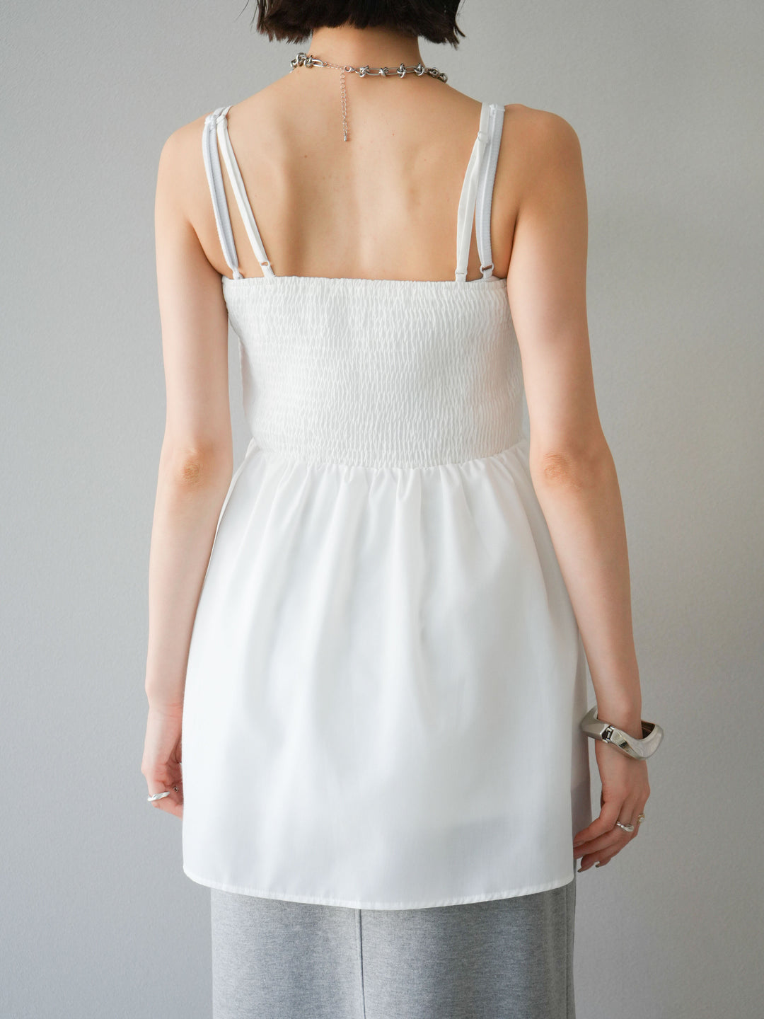 [予約]シャーリングフレアキャミプルオーバー/オフ