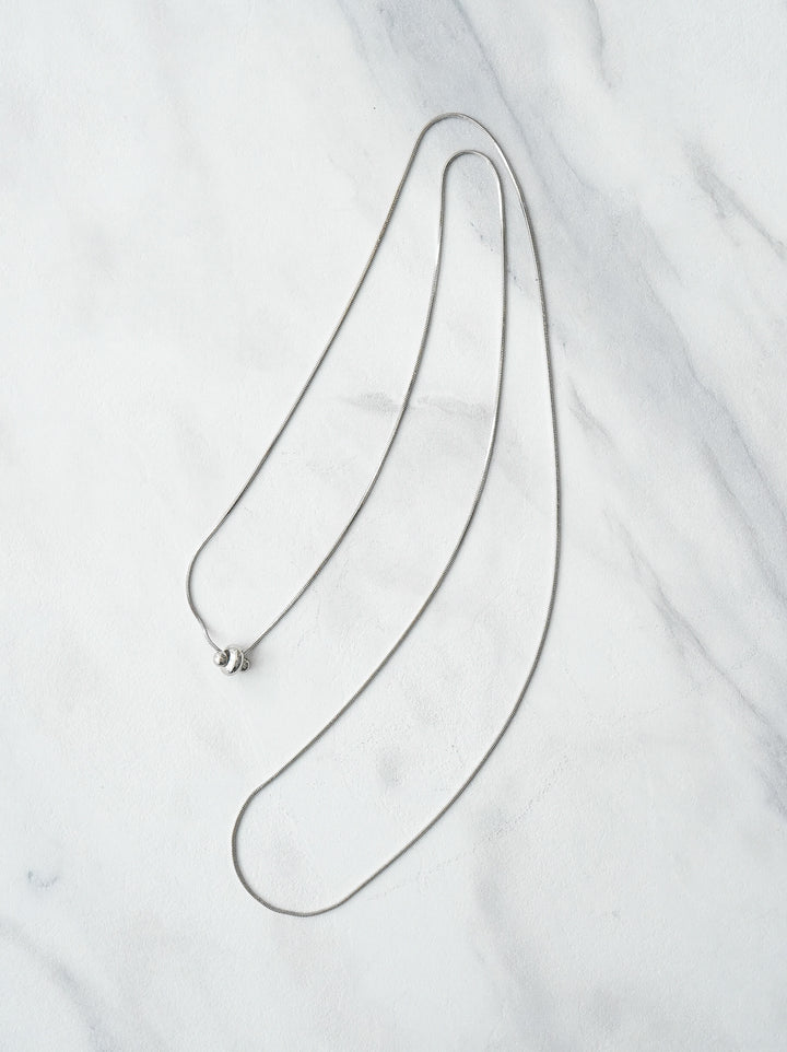 [予約]SLIDER SNAKE LONG NECKLACE /シルバー