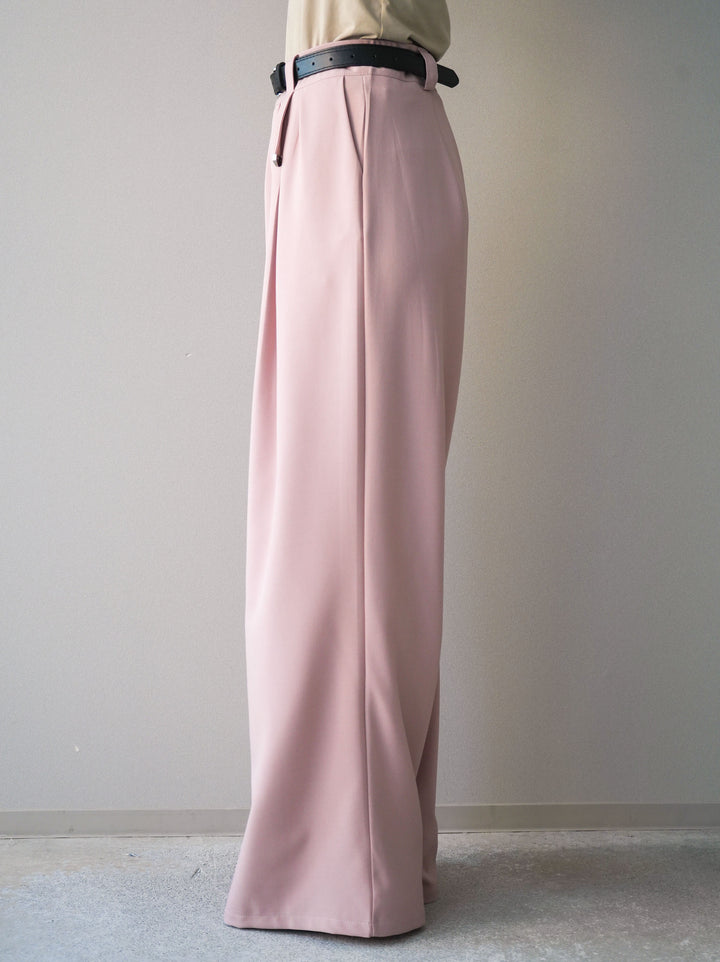 [予約]ベルト付キーホルダーモチーフワイドパンツ/pink
