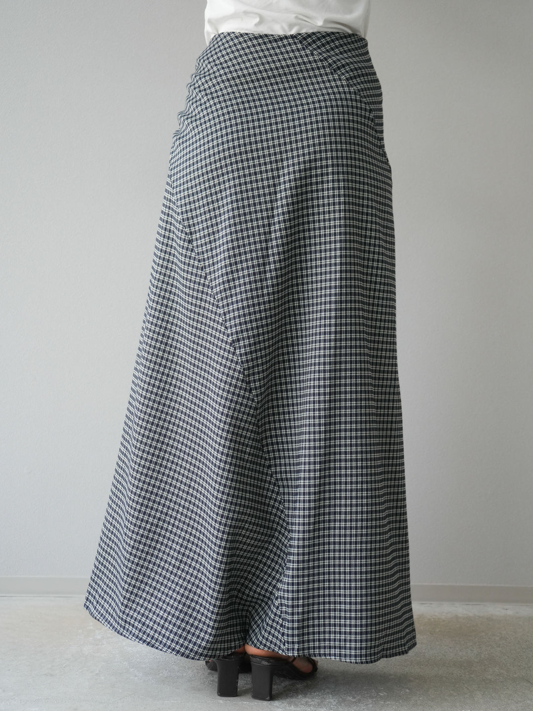 [予約]サイド巻きツイルスカート/チェック