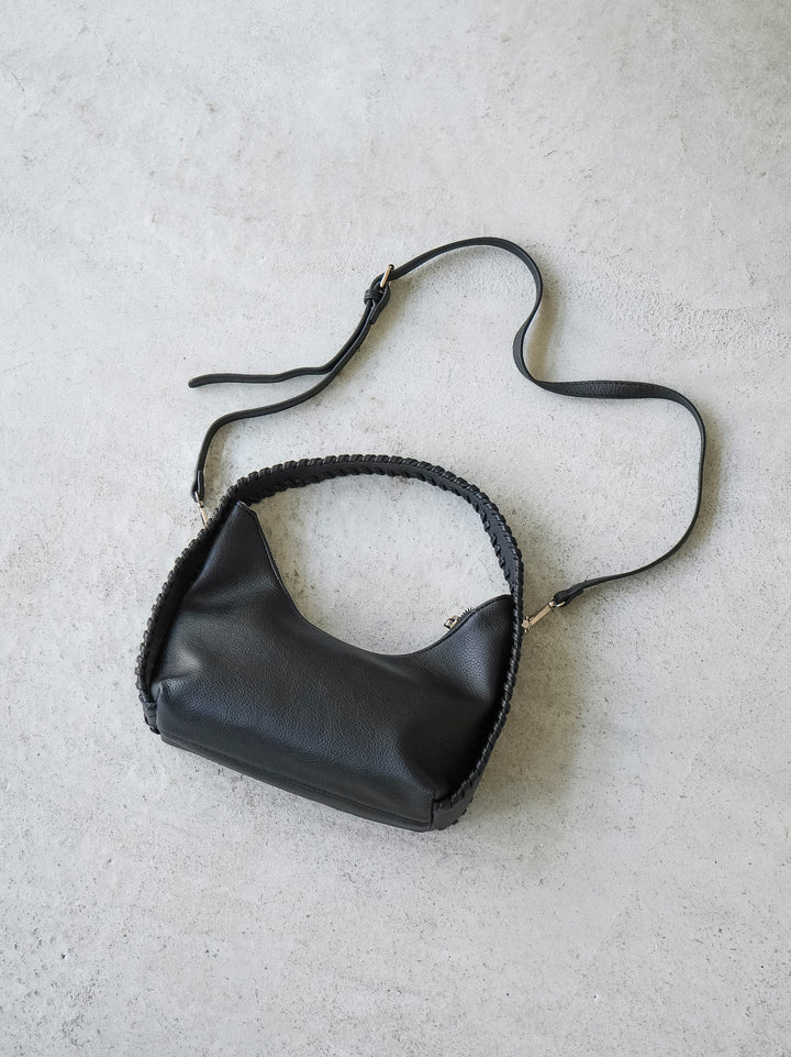 [予約]2WAYステッチレザーBAG /ブラック