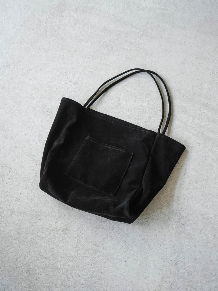 [予約]スエードビッグトートBAG /ブラック