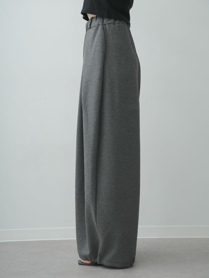 [予約]ボンディングドロストタックパンツ/charcoal