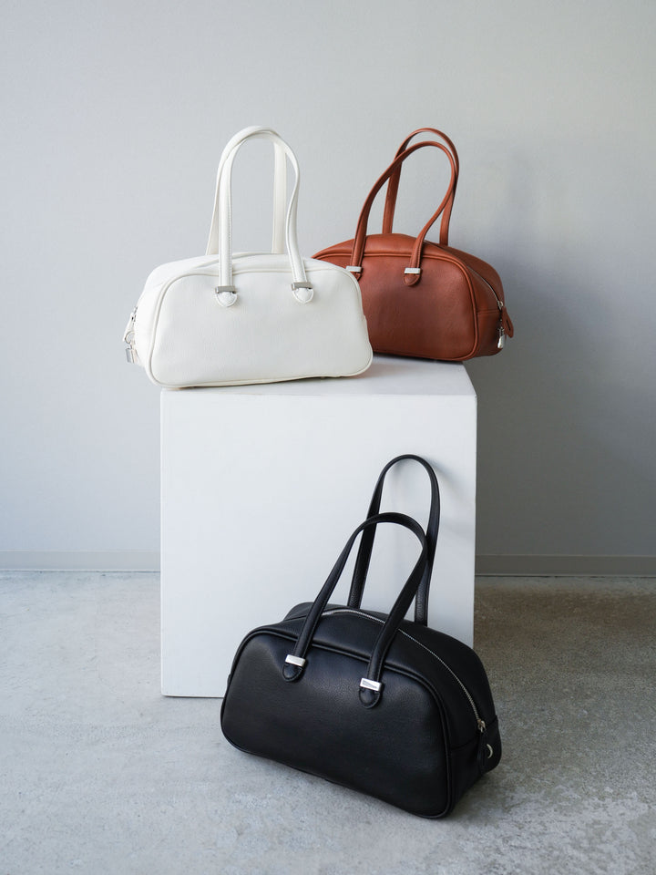 [予約]オーバルボストンバッグ/ブラウン