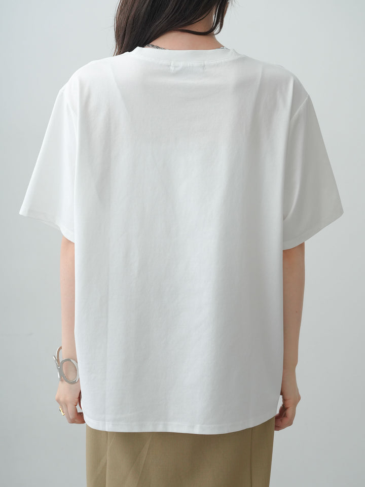 [予約]クールタッチアートロゴオーバーTEE/black