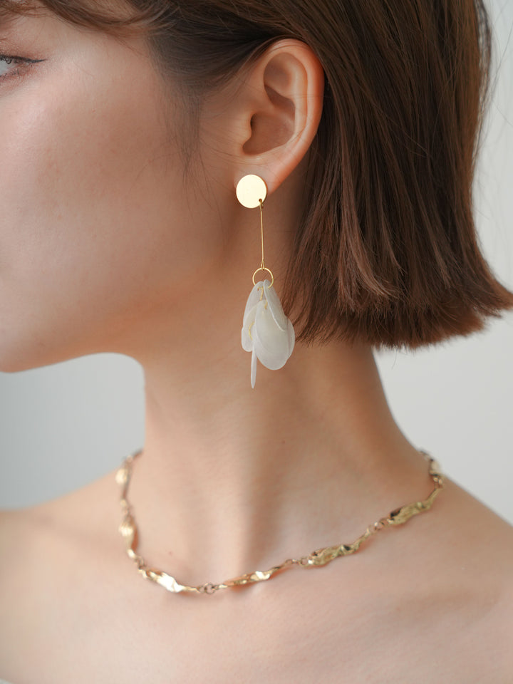 [予約]シェルドロップピアス/gold