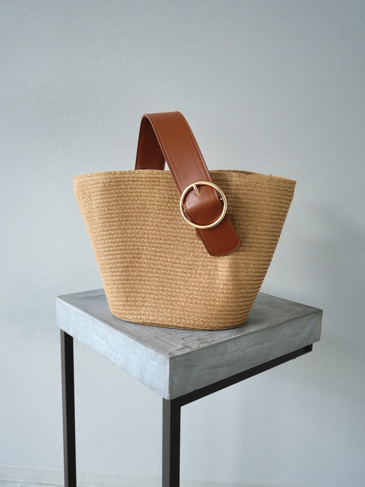 [Pre-order] One-handle paper basket bag/brown