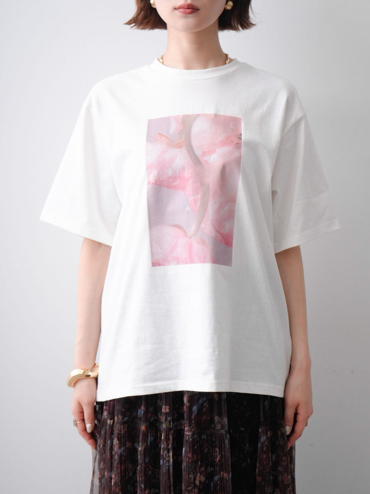 [予約]ニュアンスフローラルフォトTEE/OFF2