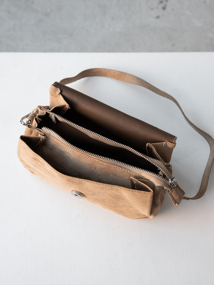 [予約]2WAYショルダースエードミニBAG/beige