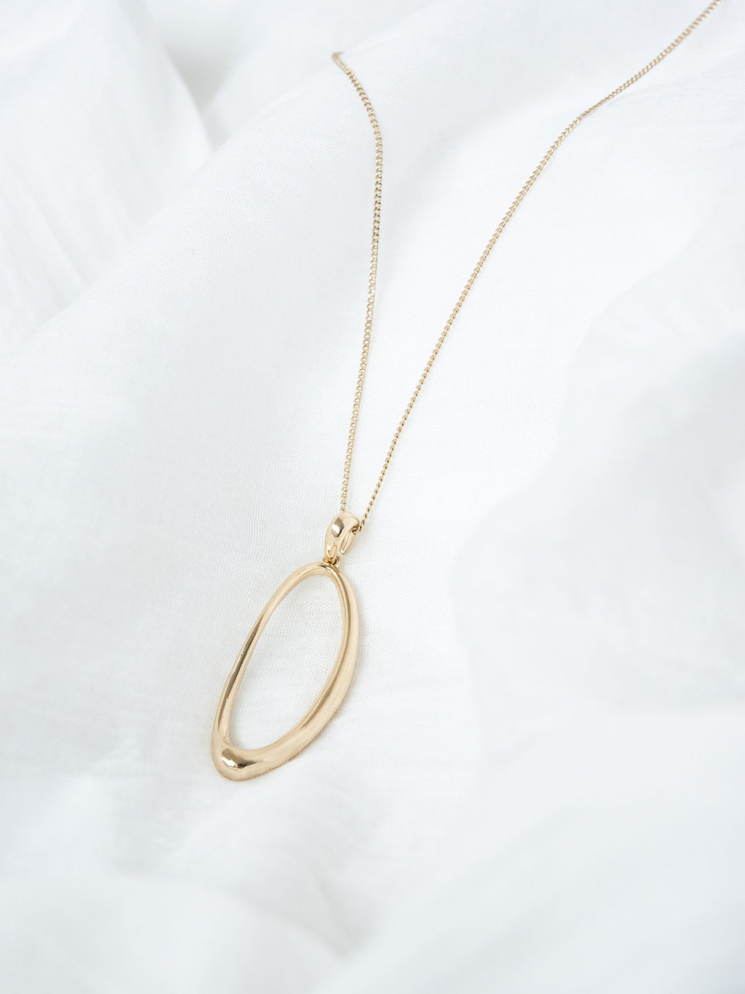 [予約]ドロップモチーフロングネックレス/gold