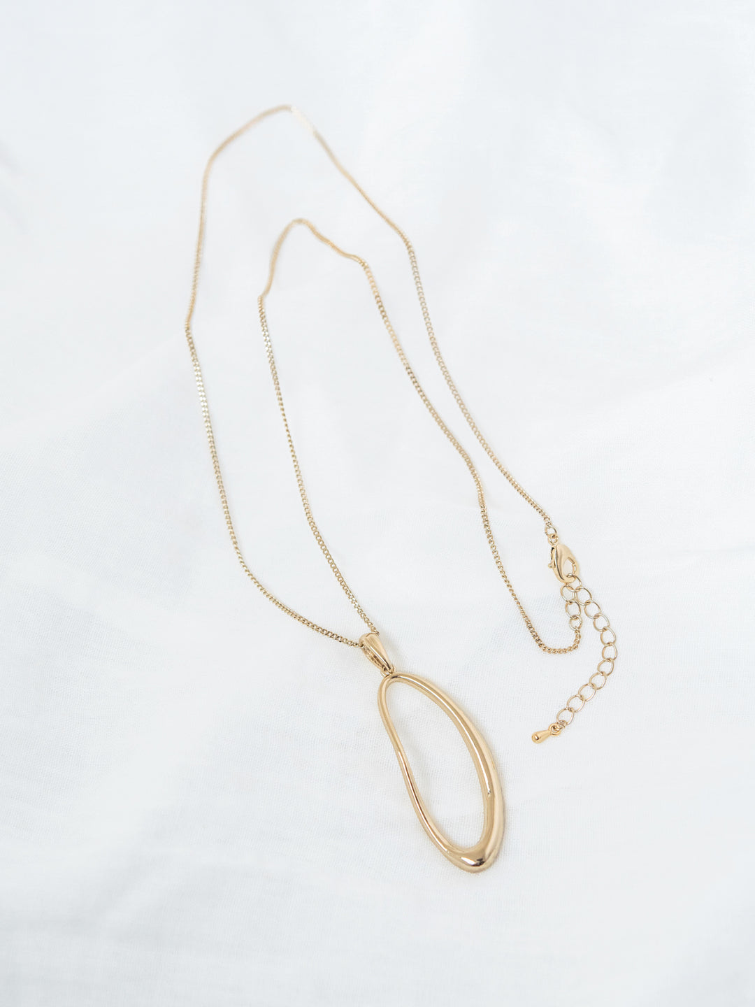 [予約]ドロップモチーフロングネックレス/gold