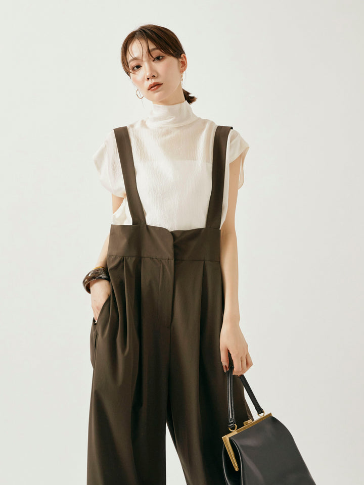 [予約]ICE TOUCH コクーンサロペット/イエローブラウン