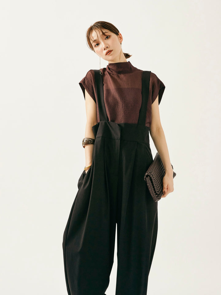 [予約]ICE TOUCH コクーンサロペット/ブラック