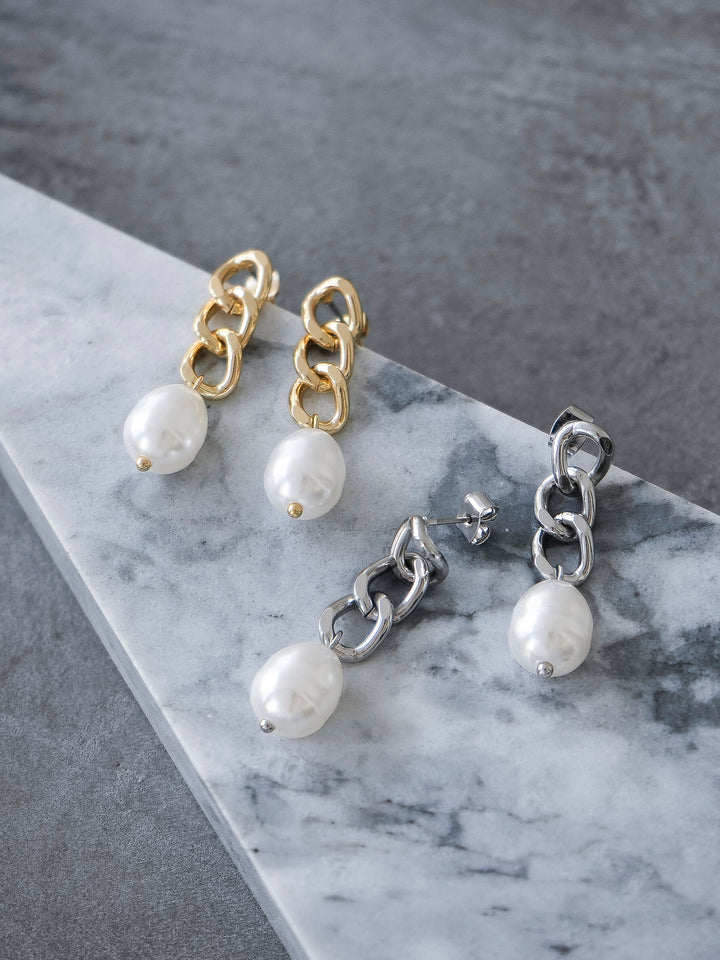 [SET]パールフリルリブヘムニットプルオーバー+選べるアクセセット(2set)