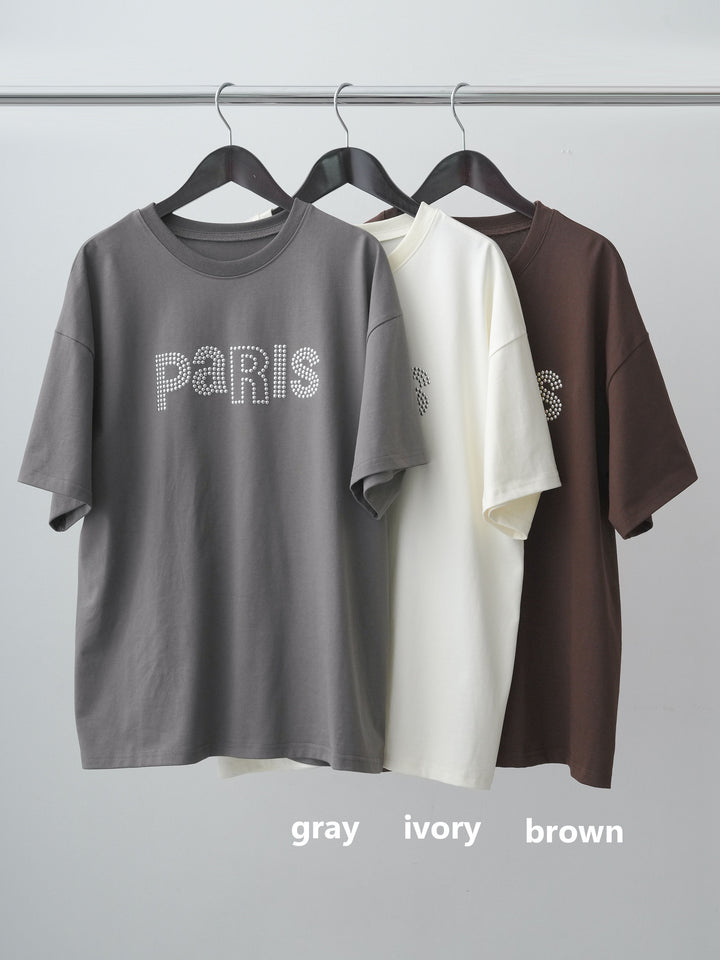 [SET]スタッズロゴTEE+プリントプリーツスカート(2set)