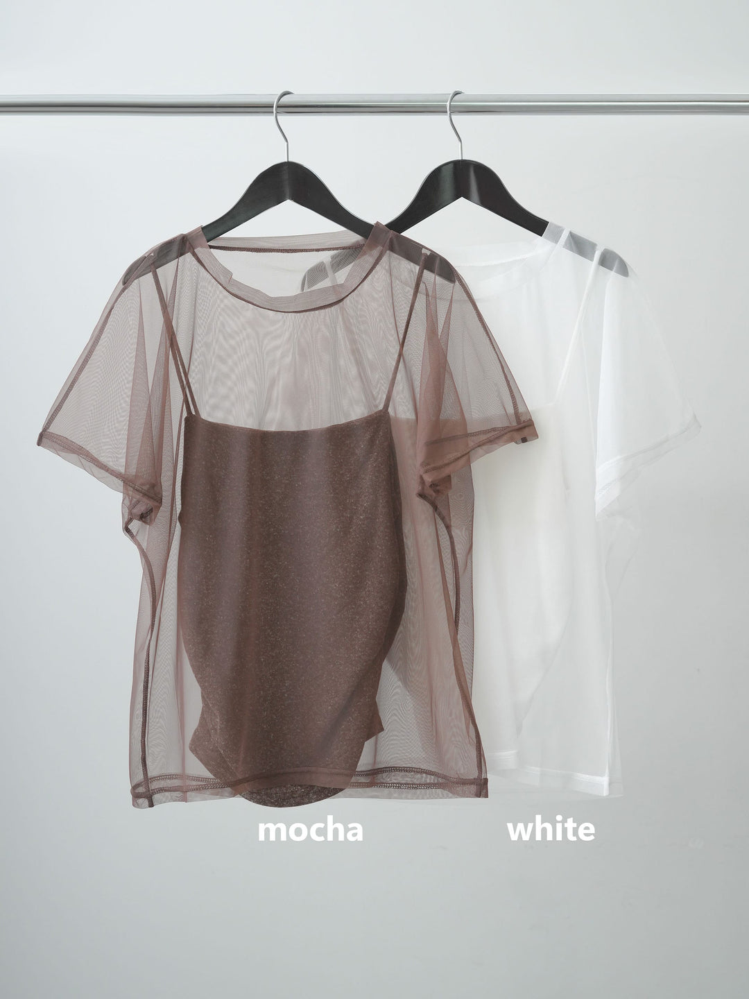 [SET]インナーキャミ付シアーオーバーTEE+インナーキャミ付シアーオーバーTEE(2set)