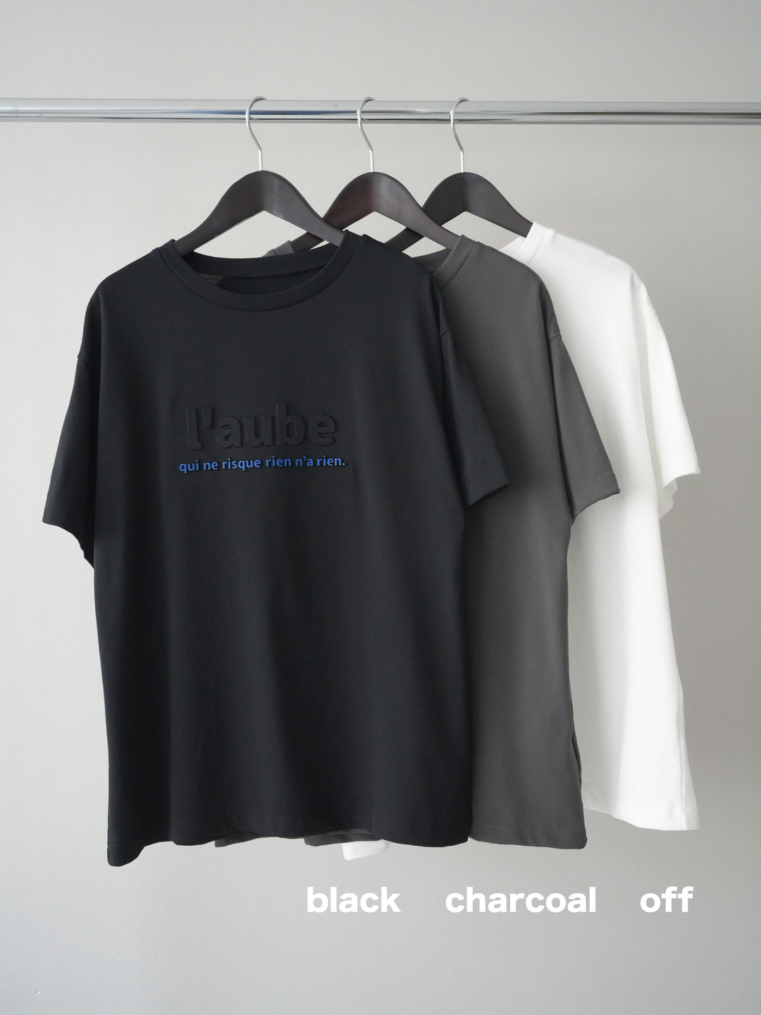 [SET]エンボスロゴTEE+裏プリーツ総レースロングスカート(2set)