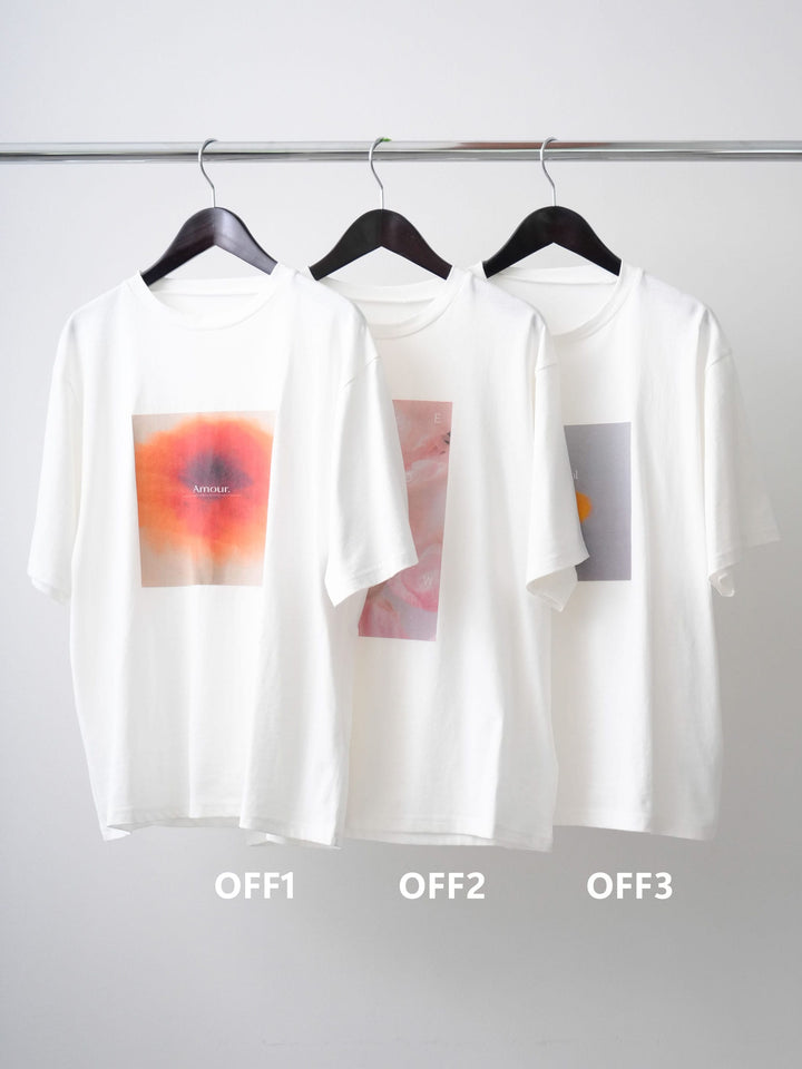[SET]ニュアンスフローラルフォトTEE+クロシェマキシスカート(2set)