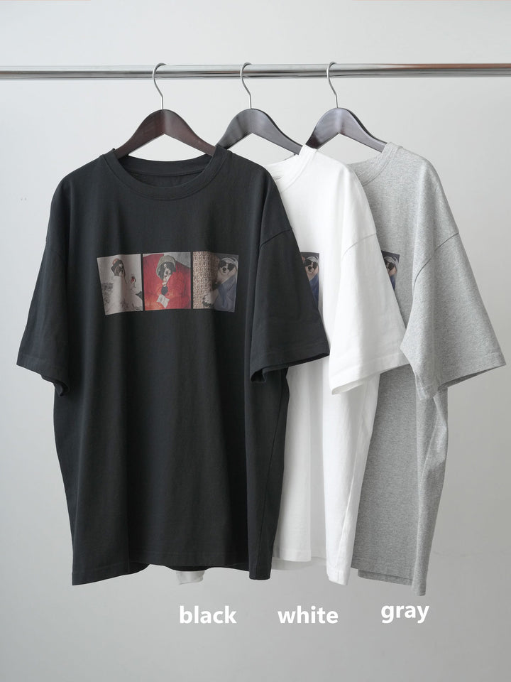 [SET]スリードッグフォトボックスTEE+クロシェシアーセミフレアスカート(2set)