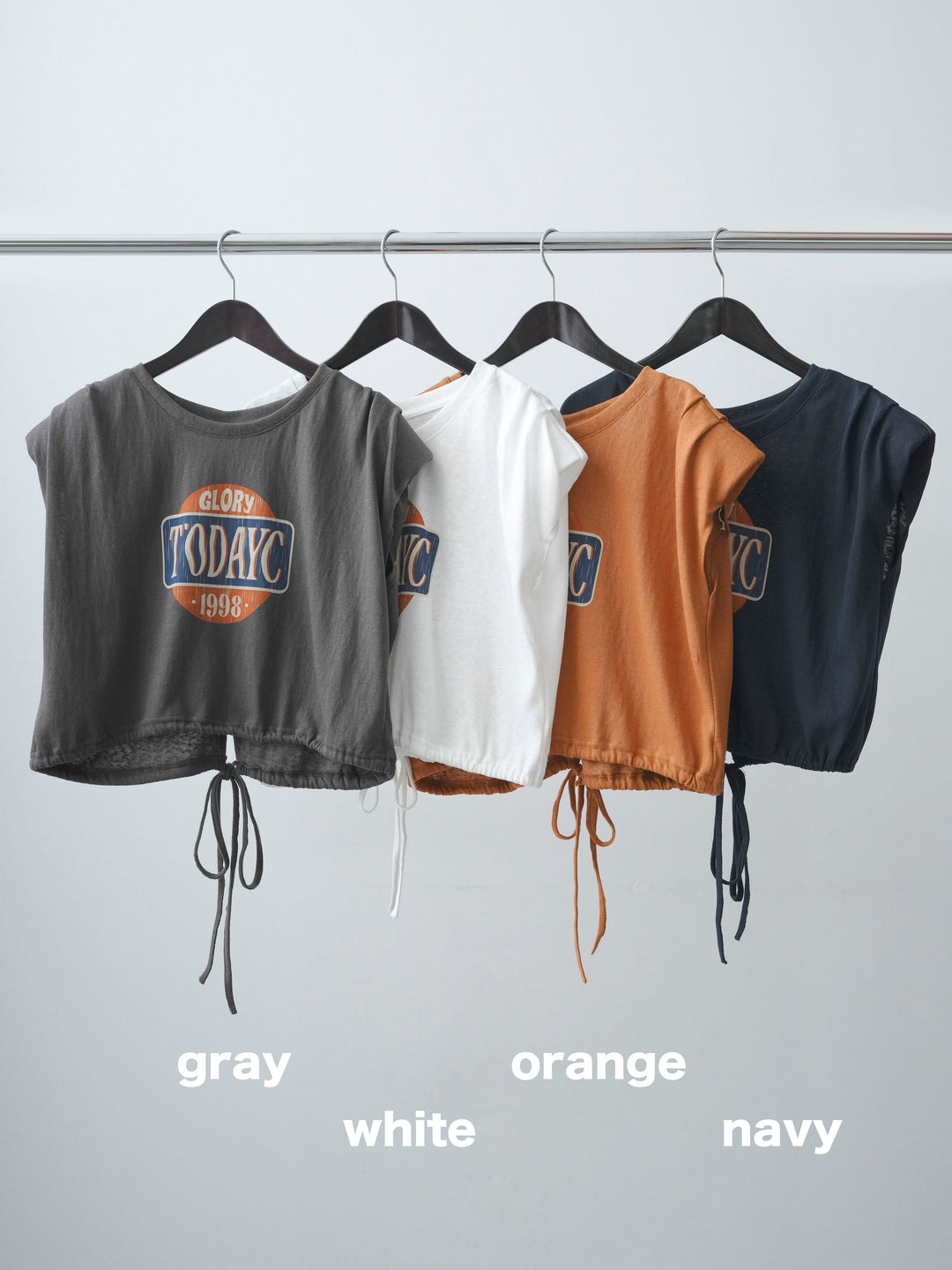 [SET]ヴィンテージロゴドロストTEE+アシンメトリーウエストワイドデニム(2set)