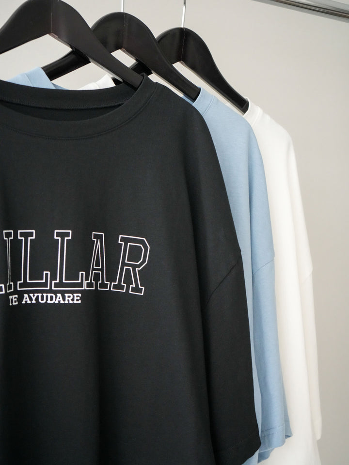 [SET]ボックスシルエットロゴTEE+レイヤードラップニットスカート(2set)