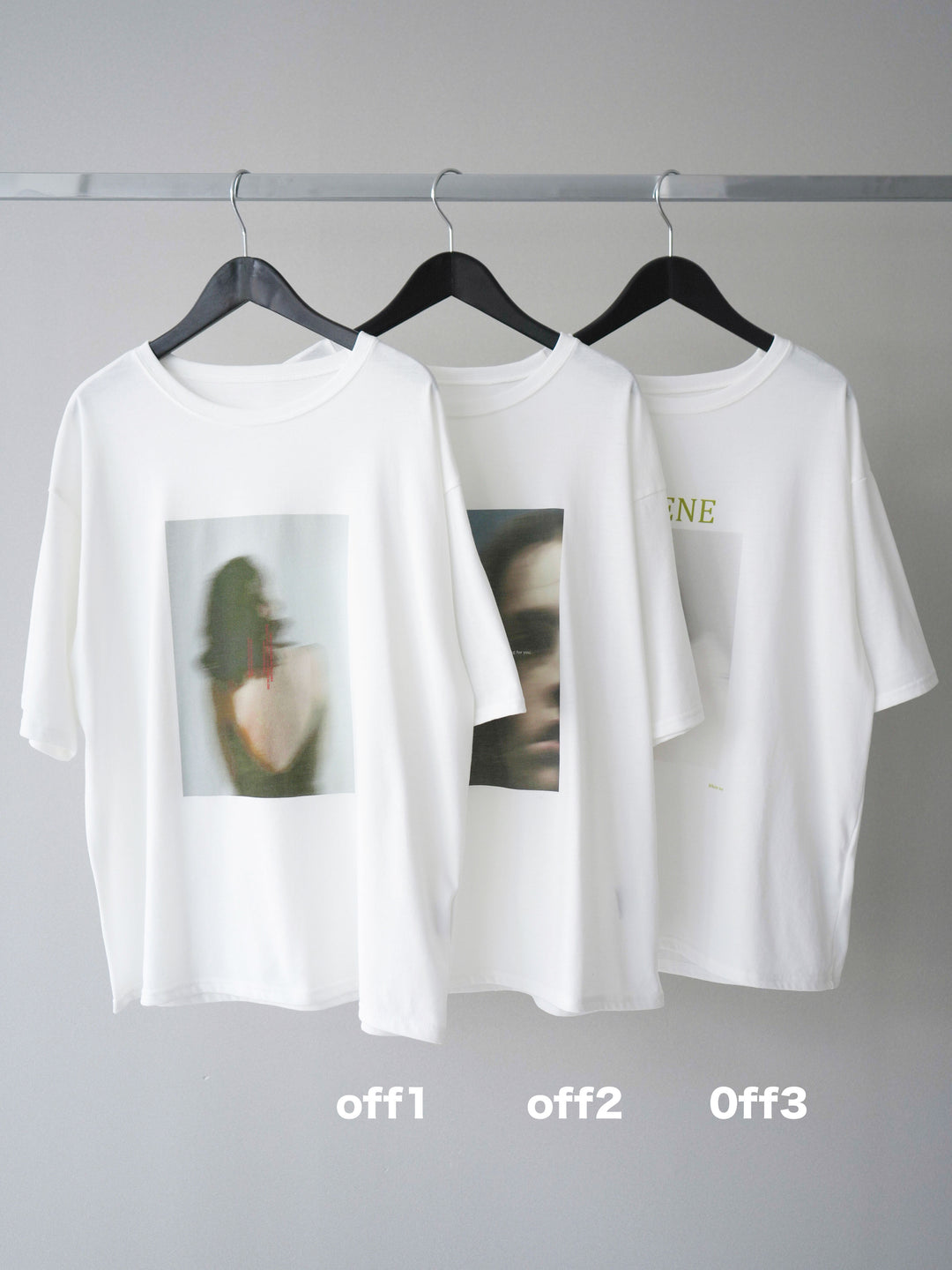 [SET]ブラーアートフォトTシャツ+シアーレースマキシスカート(2set)