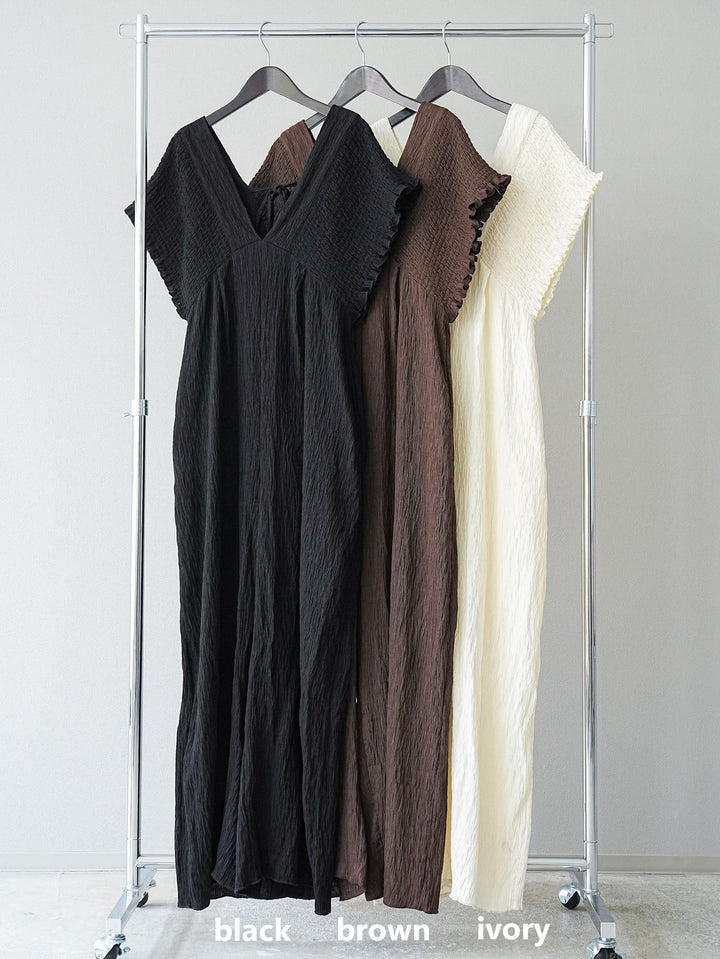 [SET]楊柳シャーリングサロペット+楊柳シャーリングサロペット(2set)