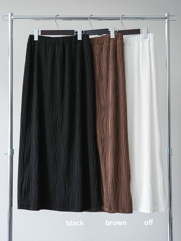 [SET]ウェーブパイピングタイトスカート+ウェーブパイピングタイトスカート(2set)