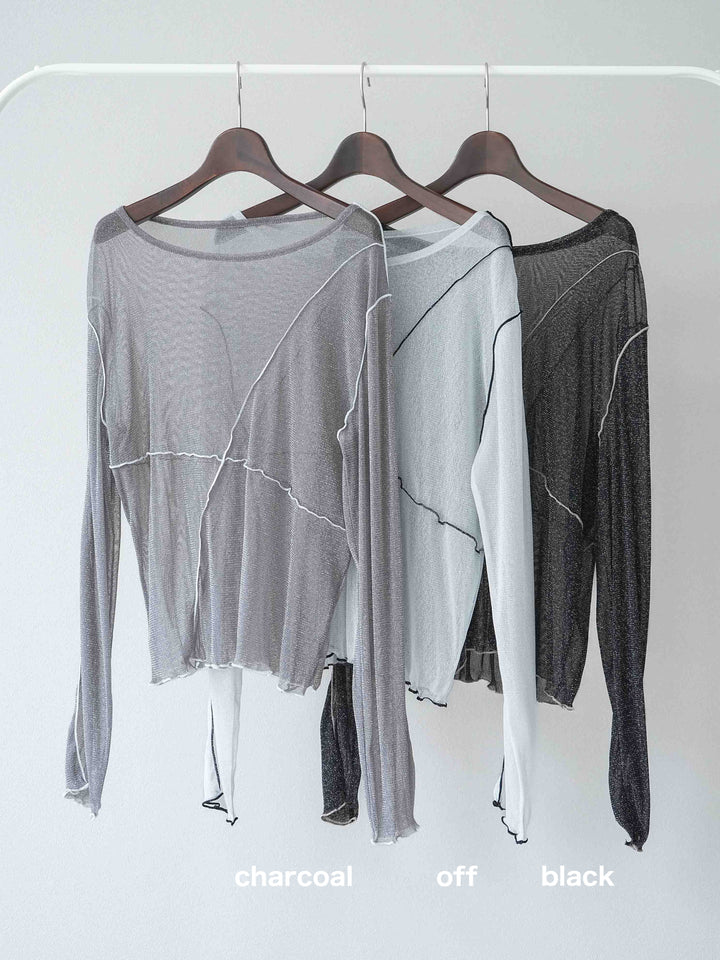 [SET]ラメシアーバイカラーメロープルオーバー+ラメシアーバイカラーメロープルオーバー(2set)