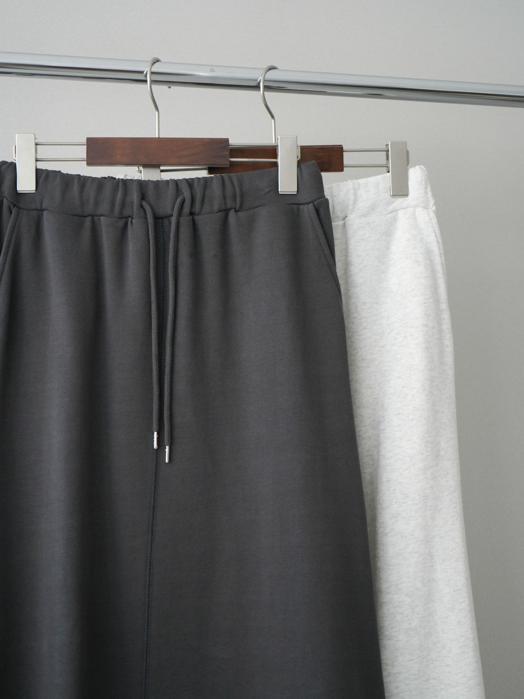 [SET]スウェットフレアロングスカート+スウェットフレアロングスカート(2set)