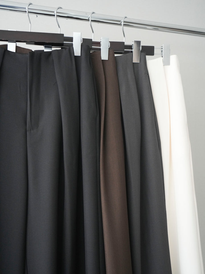 【套裝】花朵蕾絲短袖外套+垂褶收腰帶環長褲（兩件套）