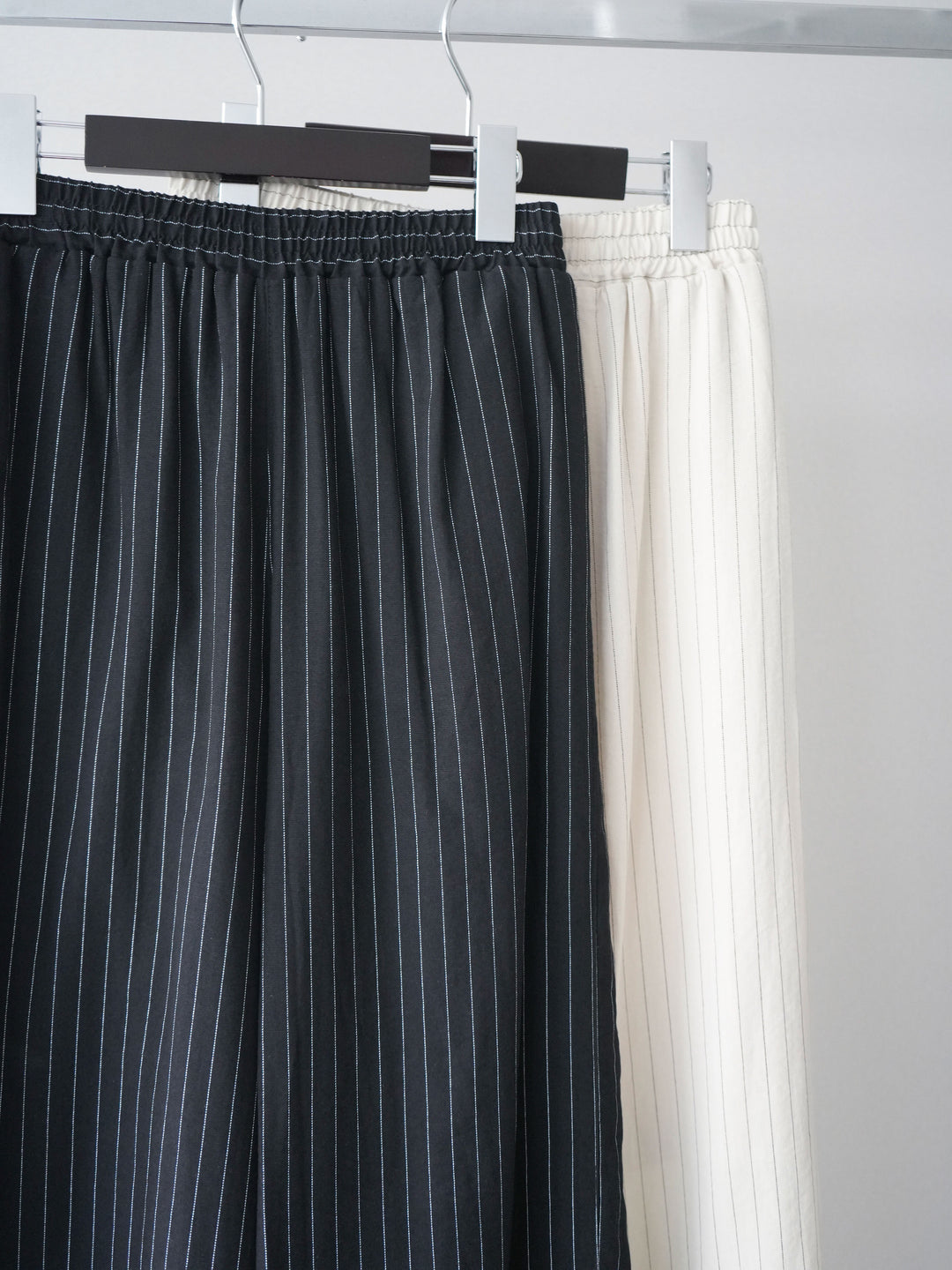 [SET]ストライプハーフスリーブオーバージャケット+ストライプリラックスワイドパンツ(2set)