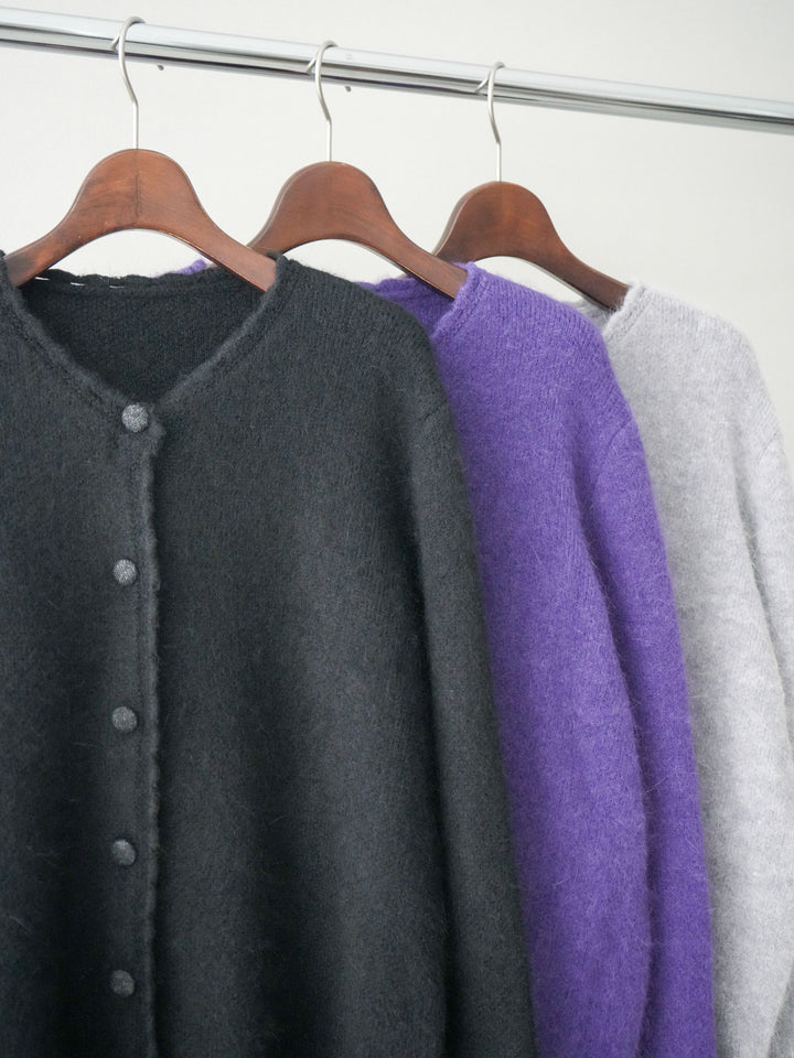 [SET]くるみボタンニットカーディガン+コーデュロイサイドタックコクーンパンツ(2set)