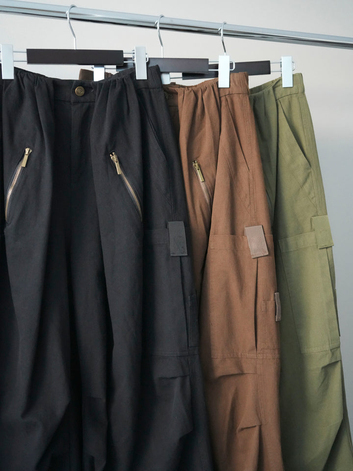 [SET]裾シャツレイヤードダメージニットプルオーバー+コットンタックループパンツ(2set)