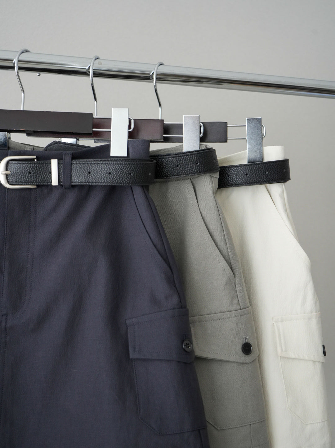 【套裝】蝴蝶結針織背心套裝襯衫+繫帶工裝迷你裙（兩件組）