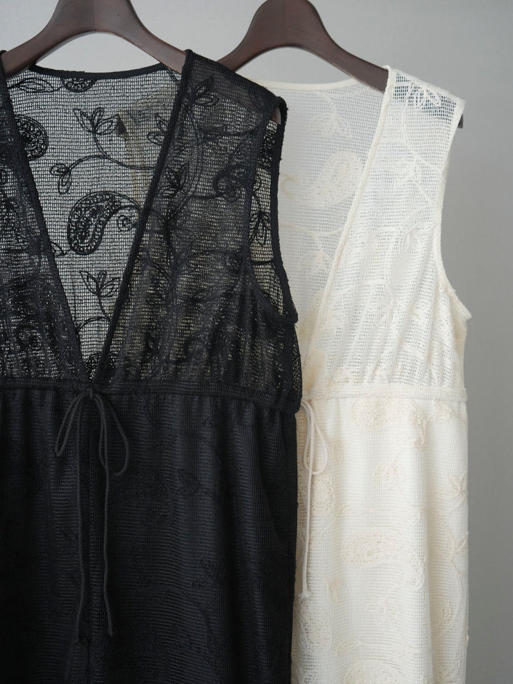 [SET]レース刺繍サロペット+ドロストシアーブルゾン(2set)