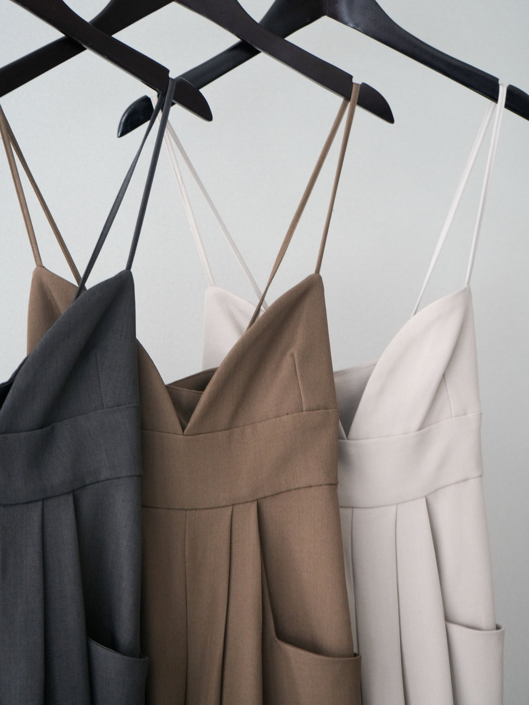 [SET]バックデザインサロペット+リバーレースボウタイトップス(2set)