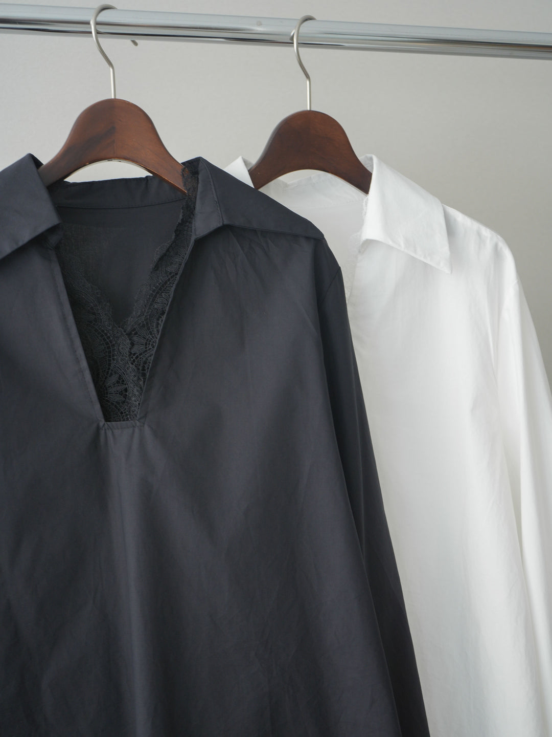 [SET]レースネックスキッパーブラウス+フロントビジューカーブデニムパンツ(2set)