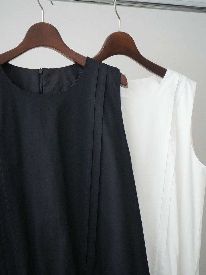 [SET]ノースリバルーンミニワンピース+ノーカラーレースジャケット(2set)