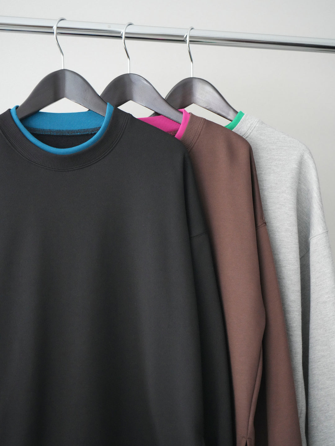 [SET]配色レイヤードデザインスエットプルオーバー+チュールボリュームスカート(2set)