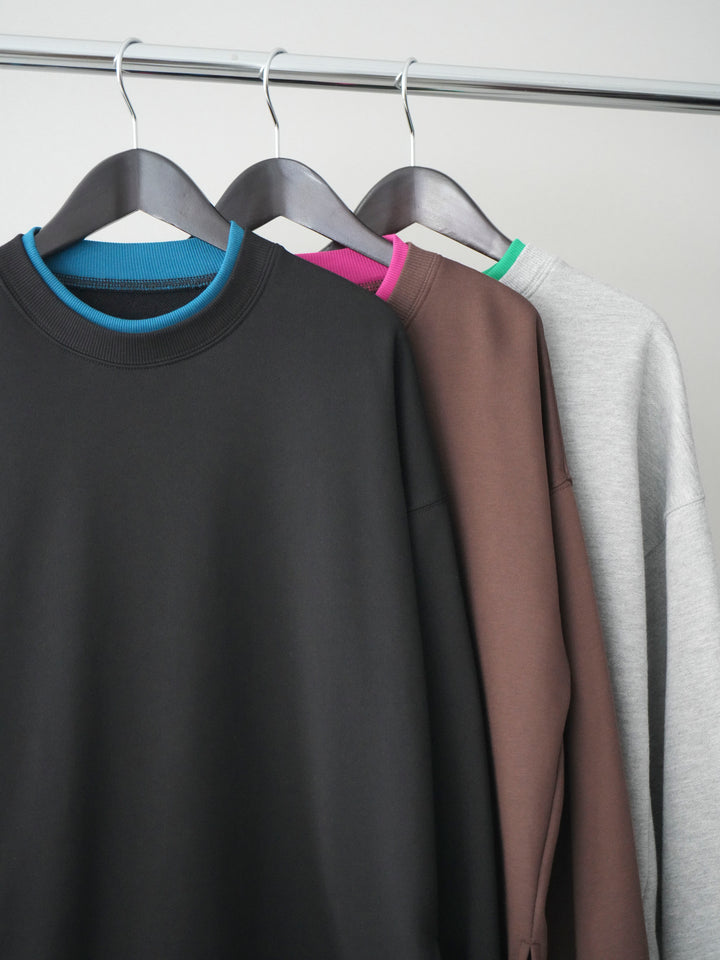 [SET]配色レイヤードデザインスエットプルオーバー+チュールボリュームスカート(2set)