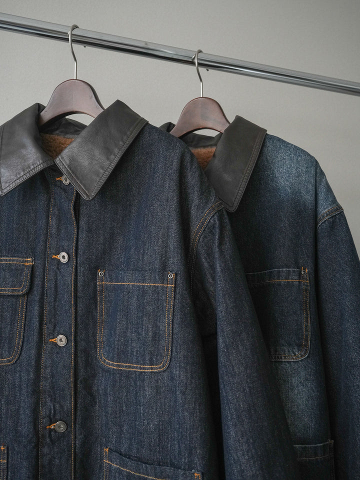 [SET]裏地ファーデニムフライトジャケット+フラワーフロッキーチュールプリーツスカート(2set)