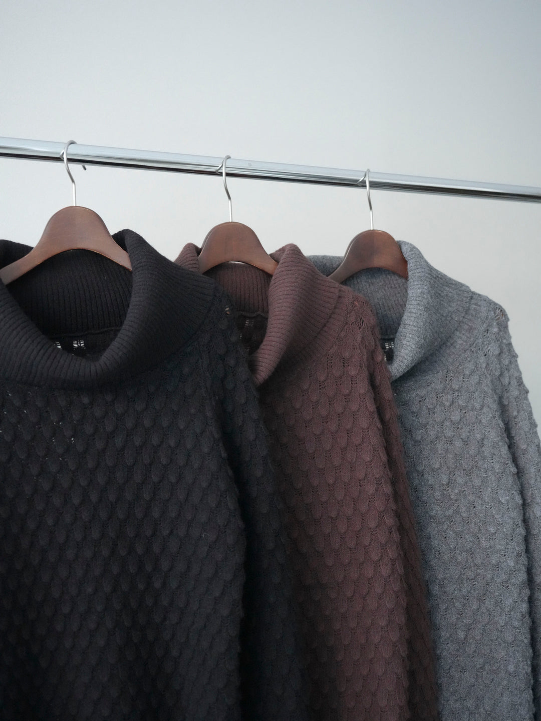 [SET]ポコポコ編みオフショルニットプルオーバー+ポコポコ編みオフショルニットプルオーバー(2set)