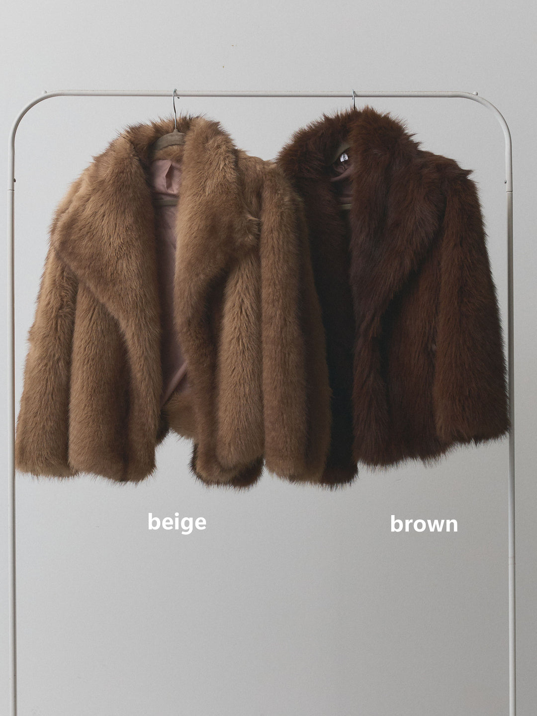 【Allure】[SET]ぺプラムベアトップス＆ワイドパンツSET UP+フェイクファービックカラージャケット(2set)