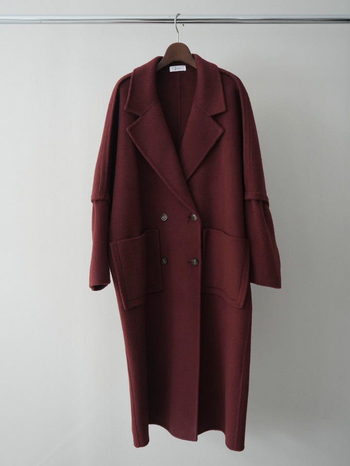 [SET]アーガイル柄3ピースSET UP+カシミヤダブルブレストロングコート(2set)