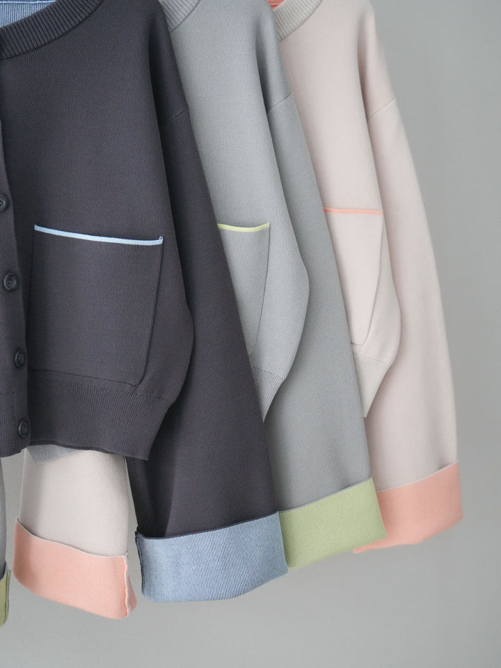 [SET]レーヨンポリダブルフェイスニットカーディガン+ベルトループデザインワイドパンツ(2set)