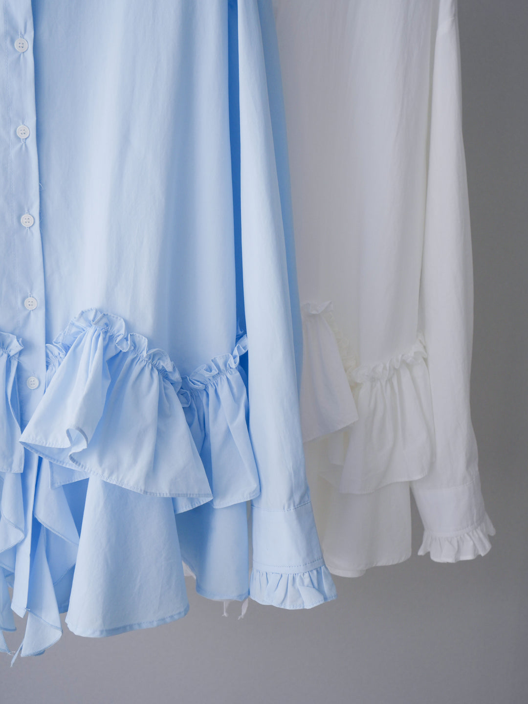 [SET]ラッフルデザインティアードブラウス+ラッフルデザインティアードブラウス(2set)