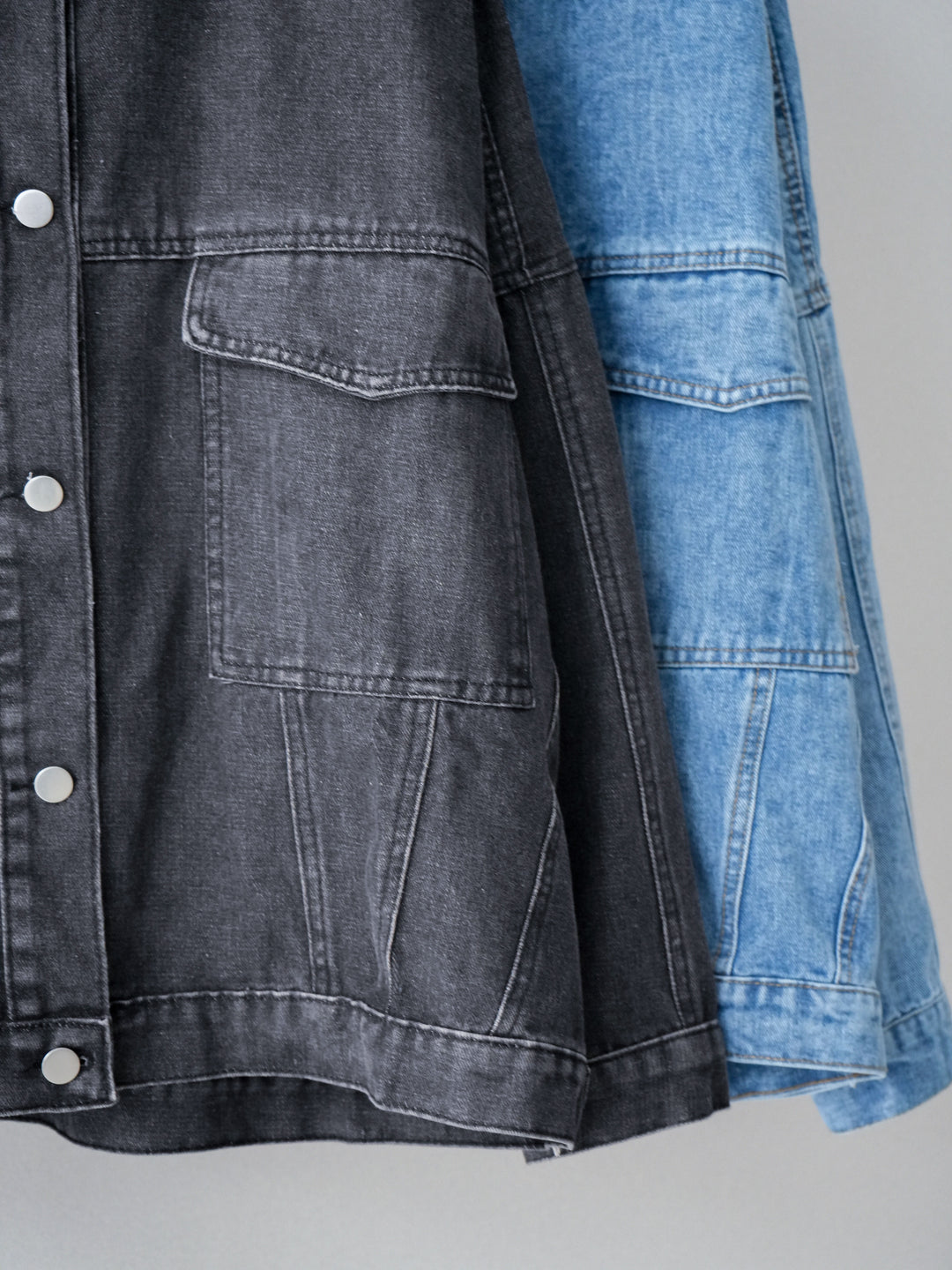 [SET]ルーズシルエットデニムジャケット+チュールボリュームスカート(2set)