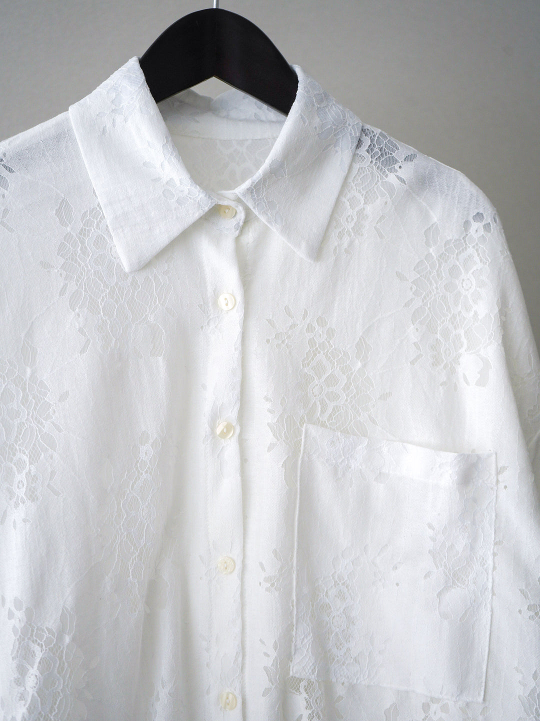 【套裝】提花蕾絲罩衫+繫帶工裝迷你裙（兩件套）