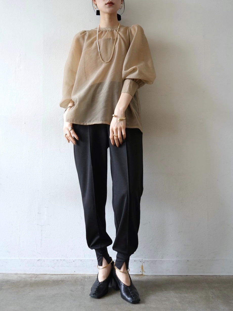 6(ROKU)＞VOLUME SHORT SLEEVE BLOUSE/ブラウス-